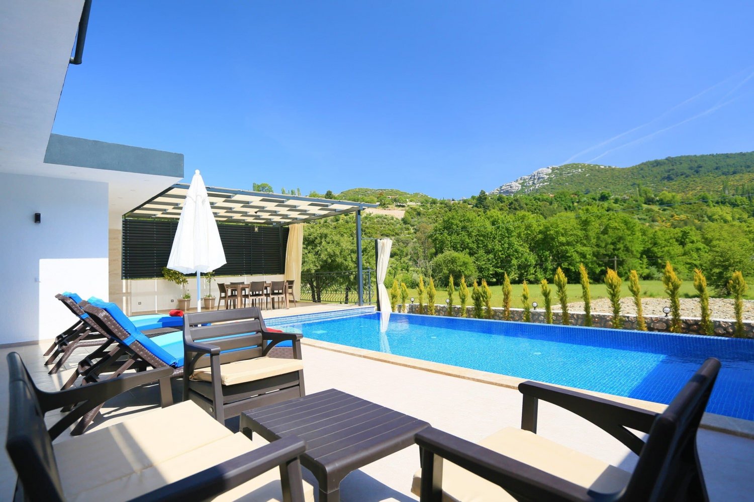Villa Dark Blue Resim 